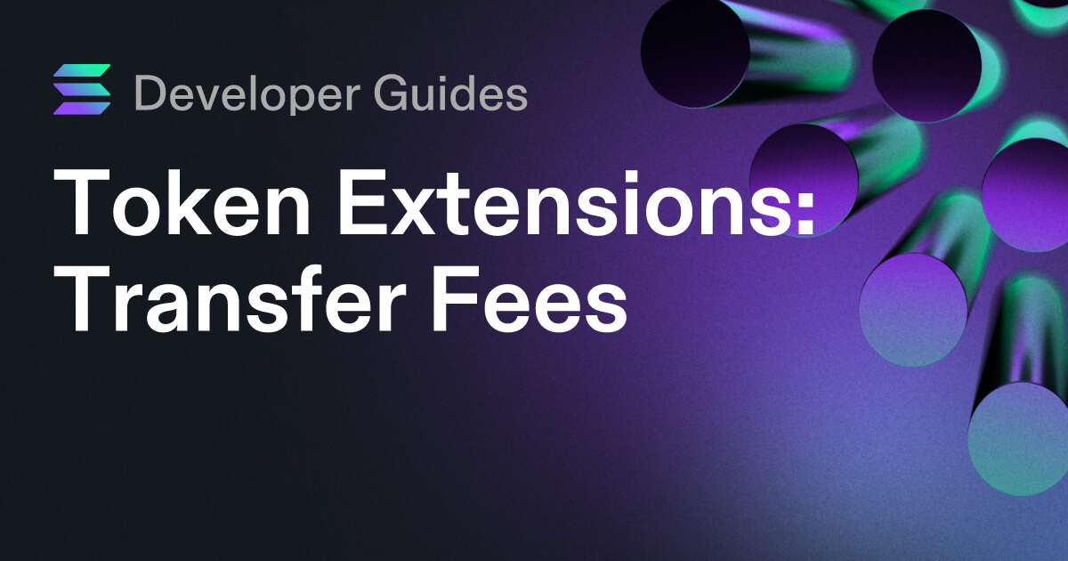 How to use the Transfer Fee extension
